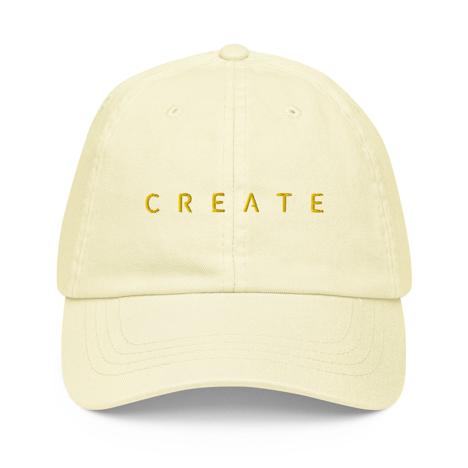 Casquette Femme De Baseball Pastel Brodée - "create"