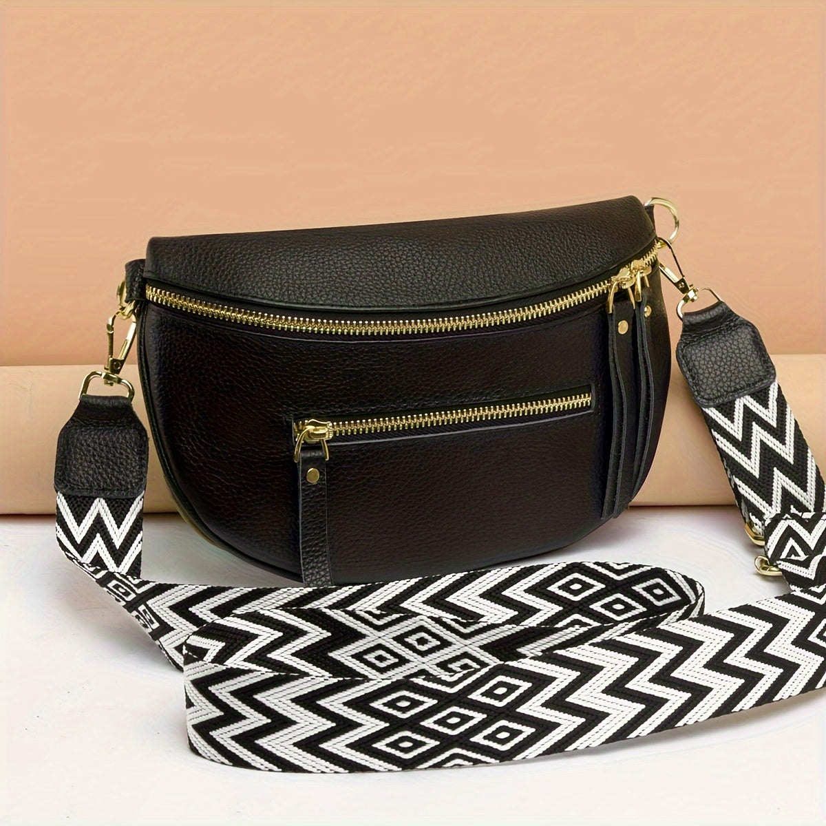 Sac banane cuir femme 4 couleurs