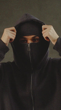 Hoodie oversize double capuche hiver homme