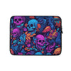 housse de protection pour ordinateur portable avec tetes de morts