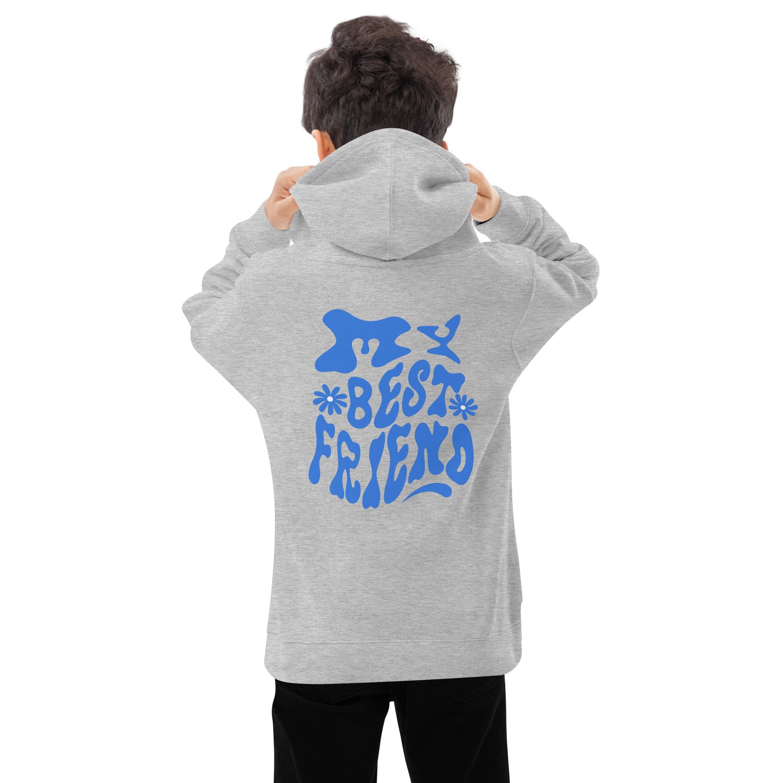 Sweat à capuche polaire pour enfants - MY BEST FRIEND