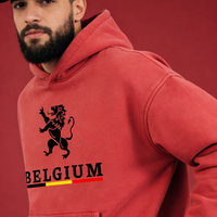 Hoodie Belgium Rouge – Lion Héraldique | Édition Coupe du Monde 2026