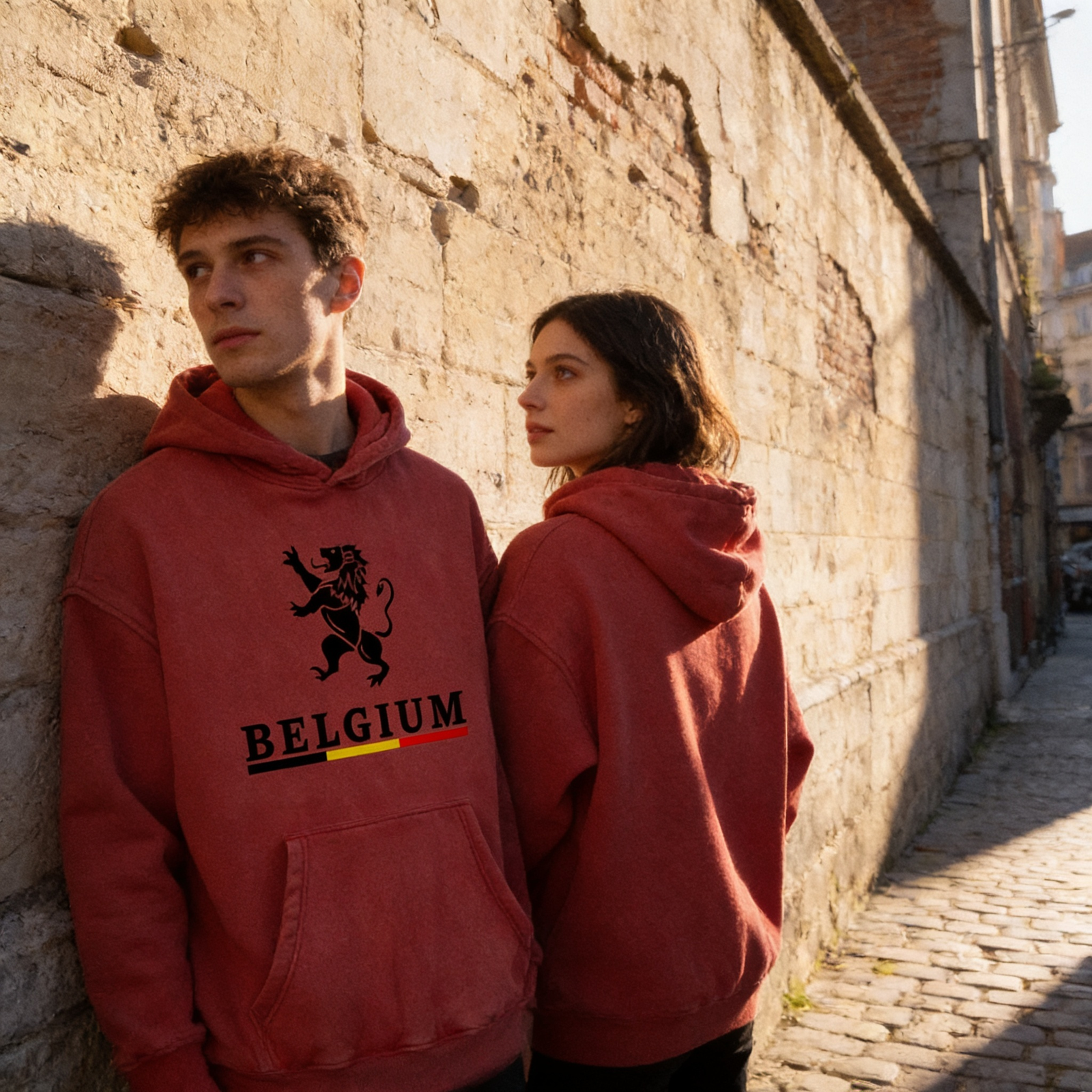 Hoodie Belgium Rouge – Lion Héraldique | Édition Coupe du Monde 2026