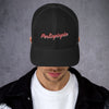 casquette noire brodee perlinpinpin