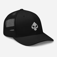 casquette trucker arty poker skull