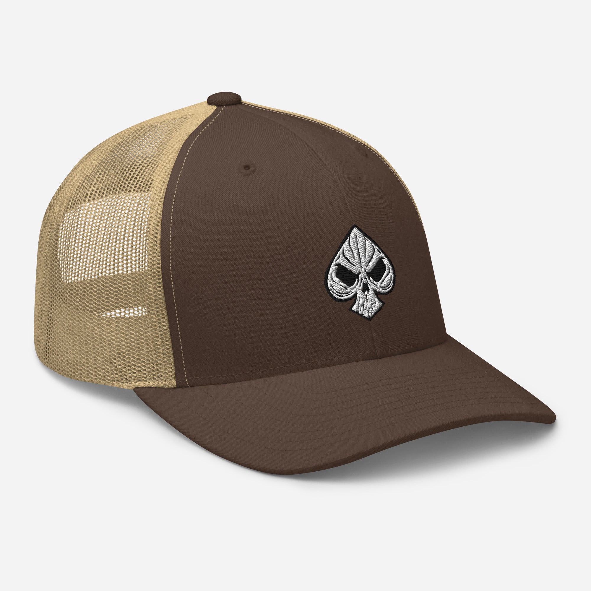casquette trucker homme femme poker skull