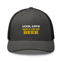 Casquette Trucker - LUCK LOVE AND A LOT OF BEER