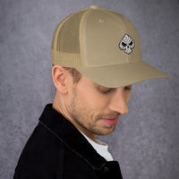 casquette trucker design poker skull