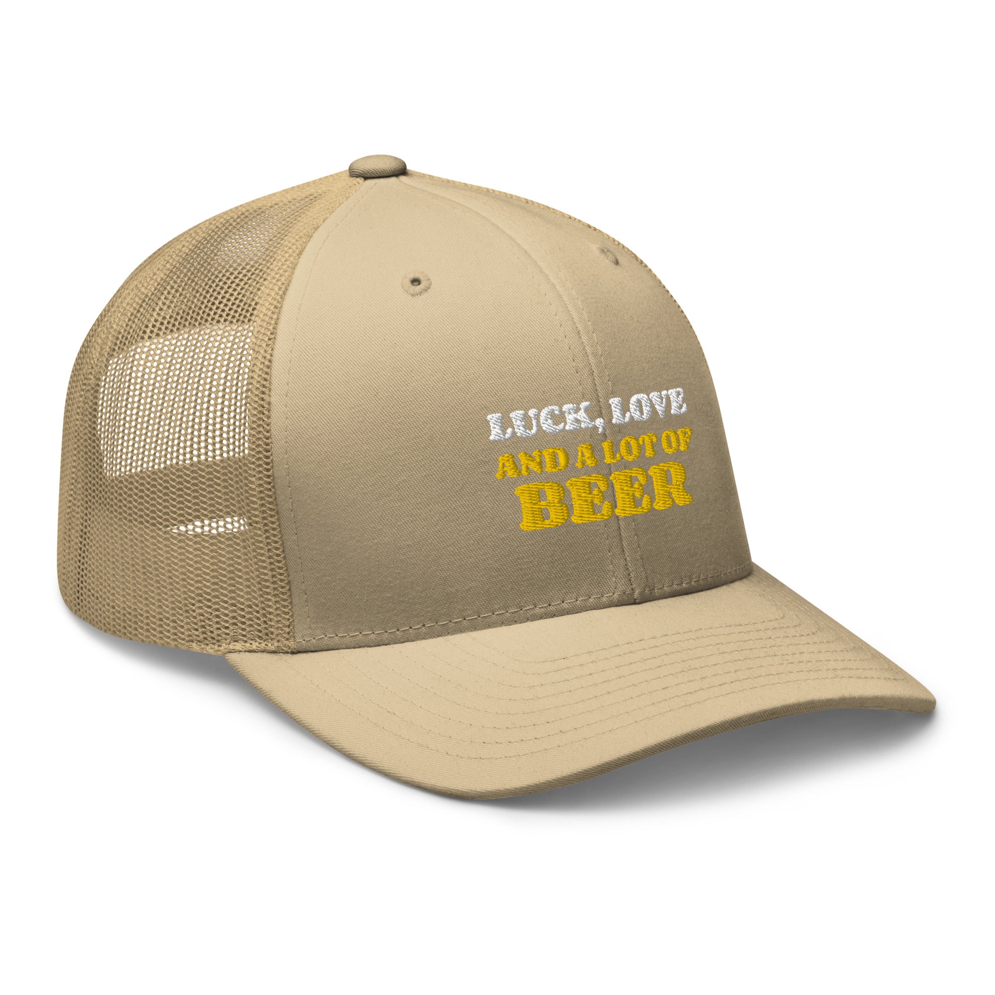 Casquette Trucker - LUCK LOVE AND A LOT OF BEER