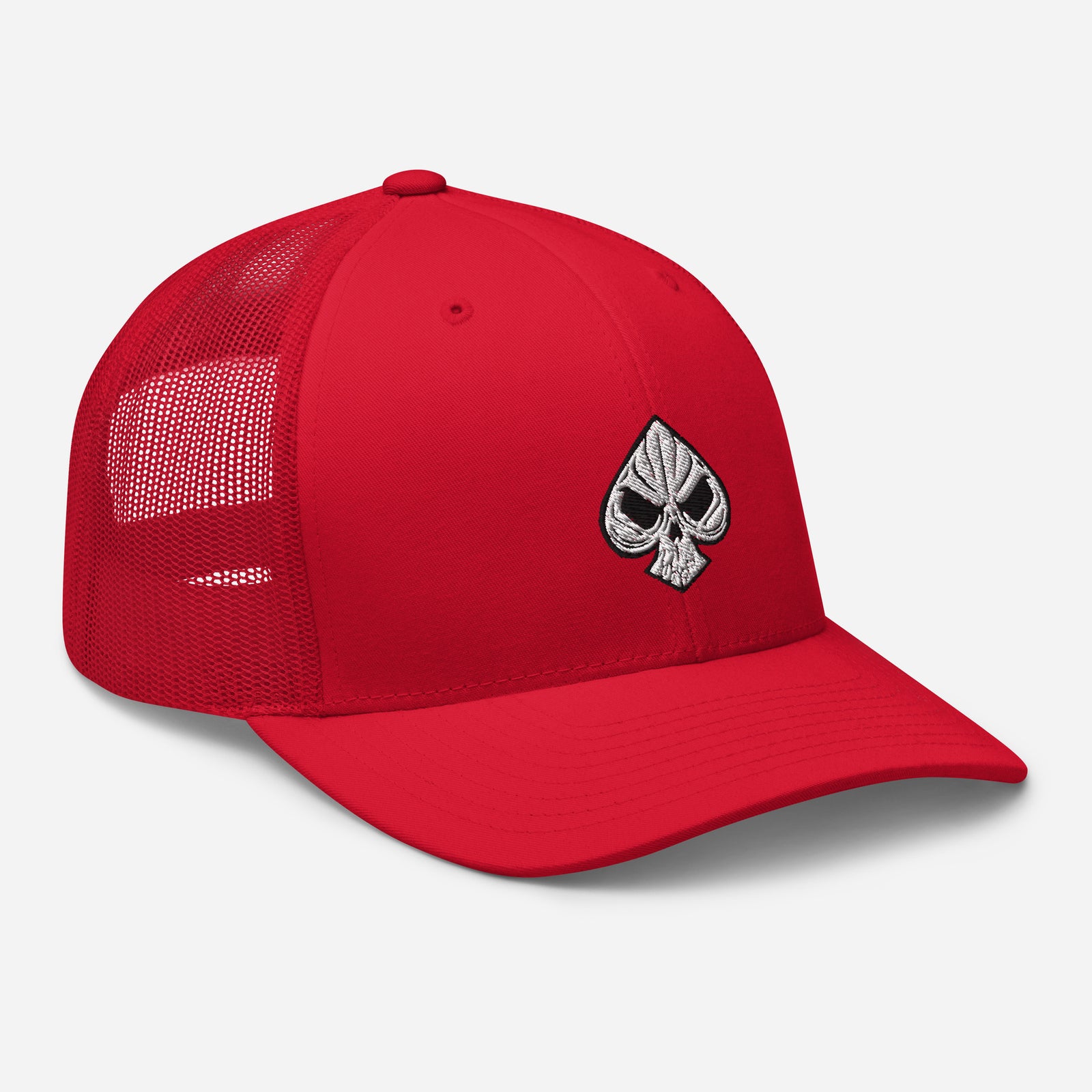 casquette trucker en édition limitée poker skull
