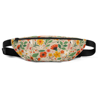 Sac banane fleurs champêtres colorées