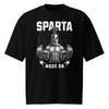 t-shirt noir gym sport sparta porté par un sparta