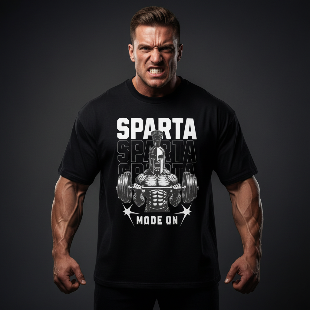 T-Shirt musculation et bodybuilding motivation - Sparta mode on