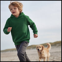 Sweat à Capuche Vert Scout Enfant - Pull Oversize Résistant pour Activités Outdoor