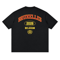 T-shirt belge original BRUXELLES 2026 Belgium, imprimé collégial - vue de dos
