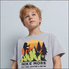 T-shirt Enfant Hike More Vintage Gris | Randonnée Aventure