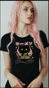 T-shirt Femme Ramen Cat – Kawaii Streetwear Japonais
