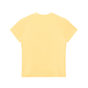 Dos du baby tee femme jaune uni en coton stretch – CHT'M Boutique