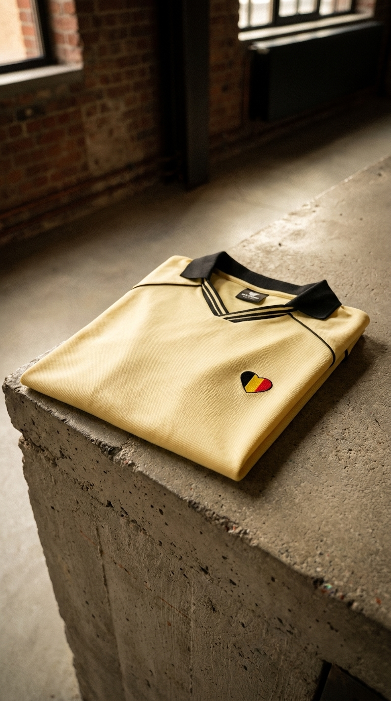 Belgium Heart Jersey Tee – Supporter la Belgique avec style