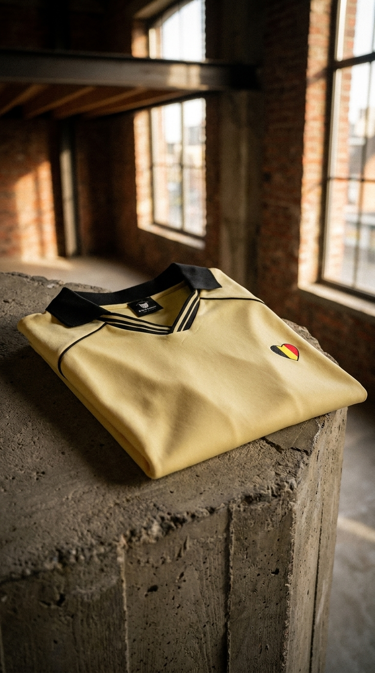 Belgium Heart Jersey Tee – Supporter la Belgique avec style