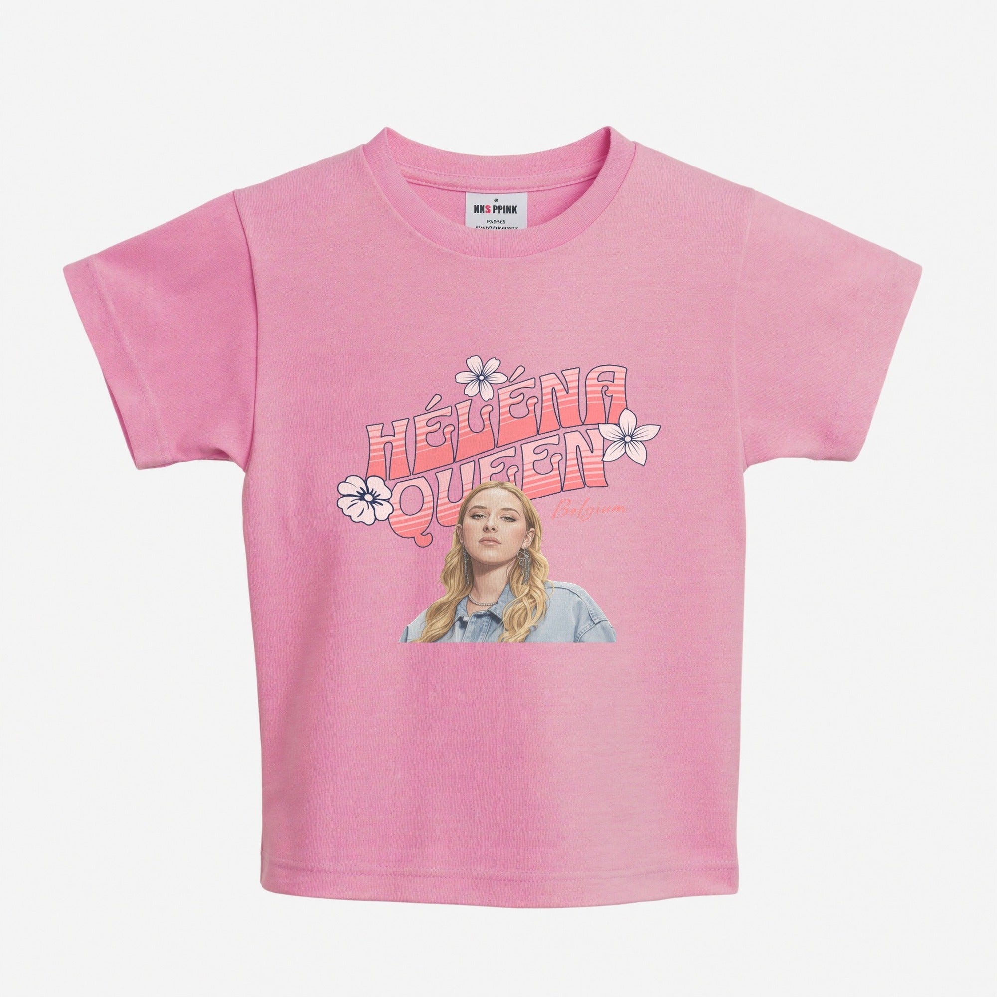 T-shirt enfant Héléna Star Academy rose, vue produit face (Héléna Queen)