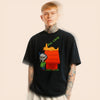 T-shirt Hip-Hop Unisexe Loose Fit – Hommage à MF DOOM | All Caps
