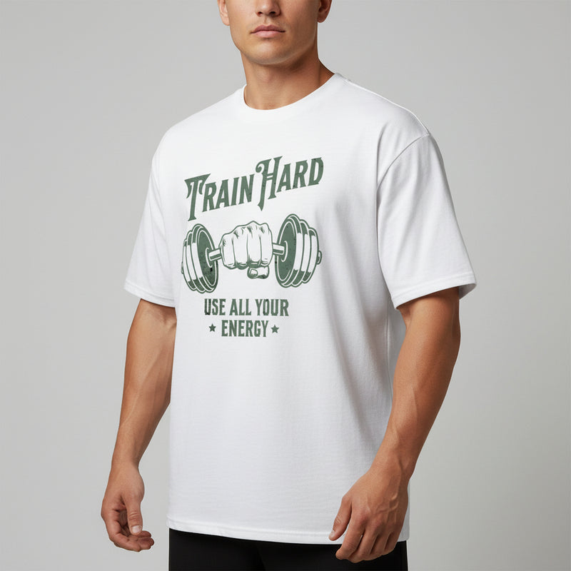 t-shirt blanc homme pour entrainement musculation