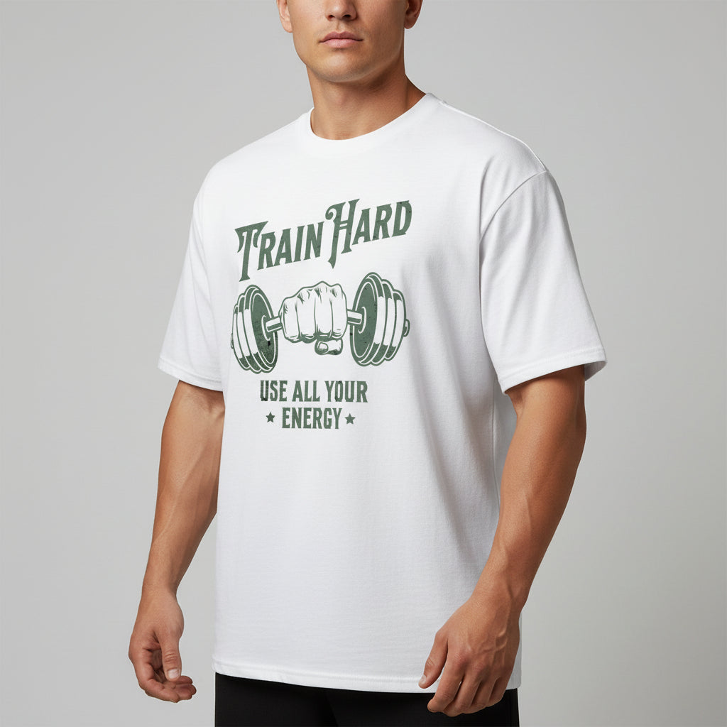 t-shirt blanc homme pour entrainement musculation