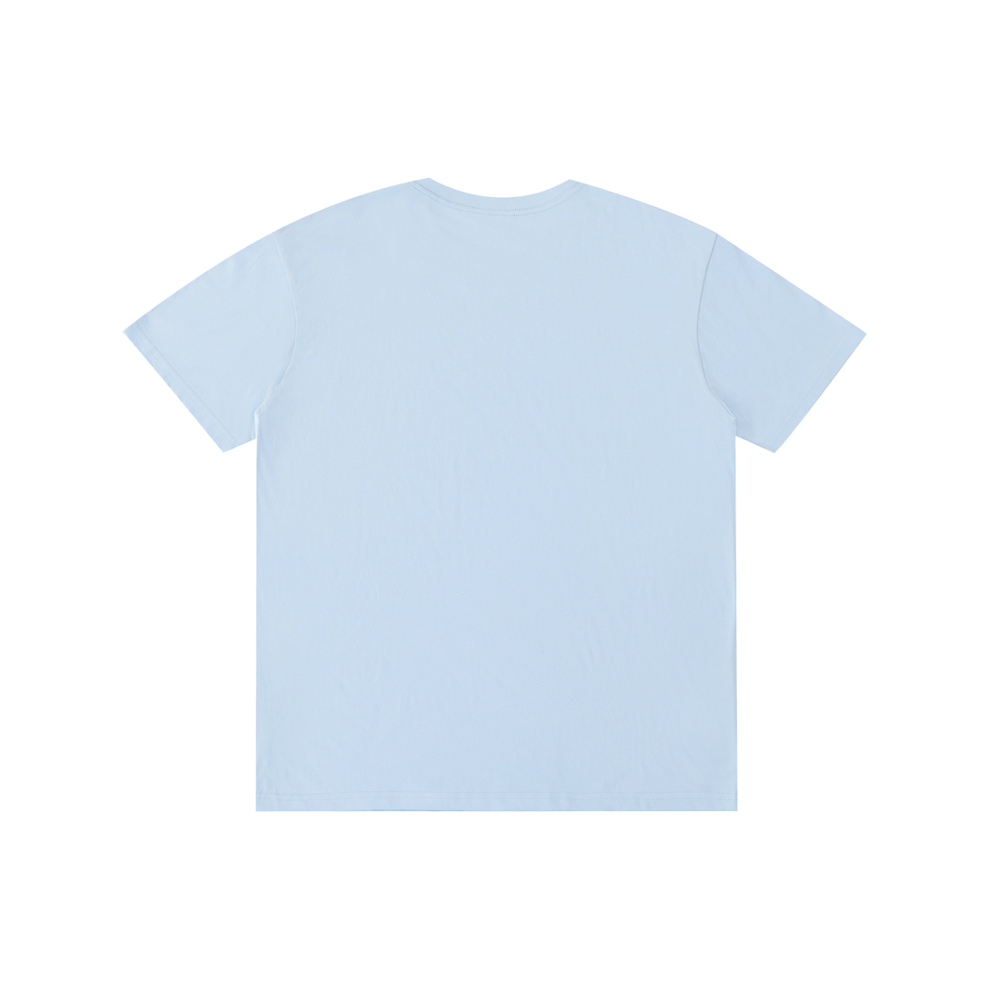 Dos uni du t-shirt humour I Love Beaches bleu ciel, coupe unisexe 100 % coton