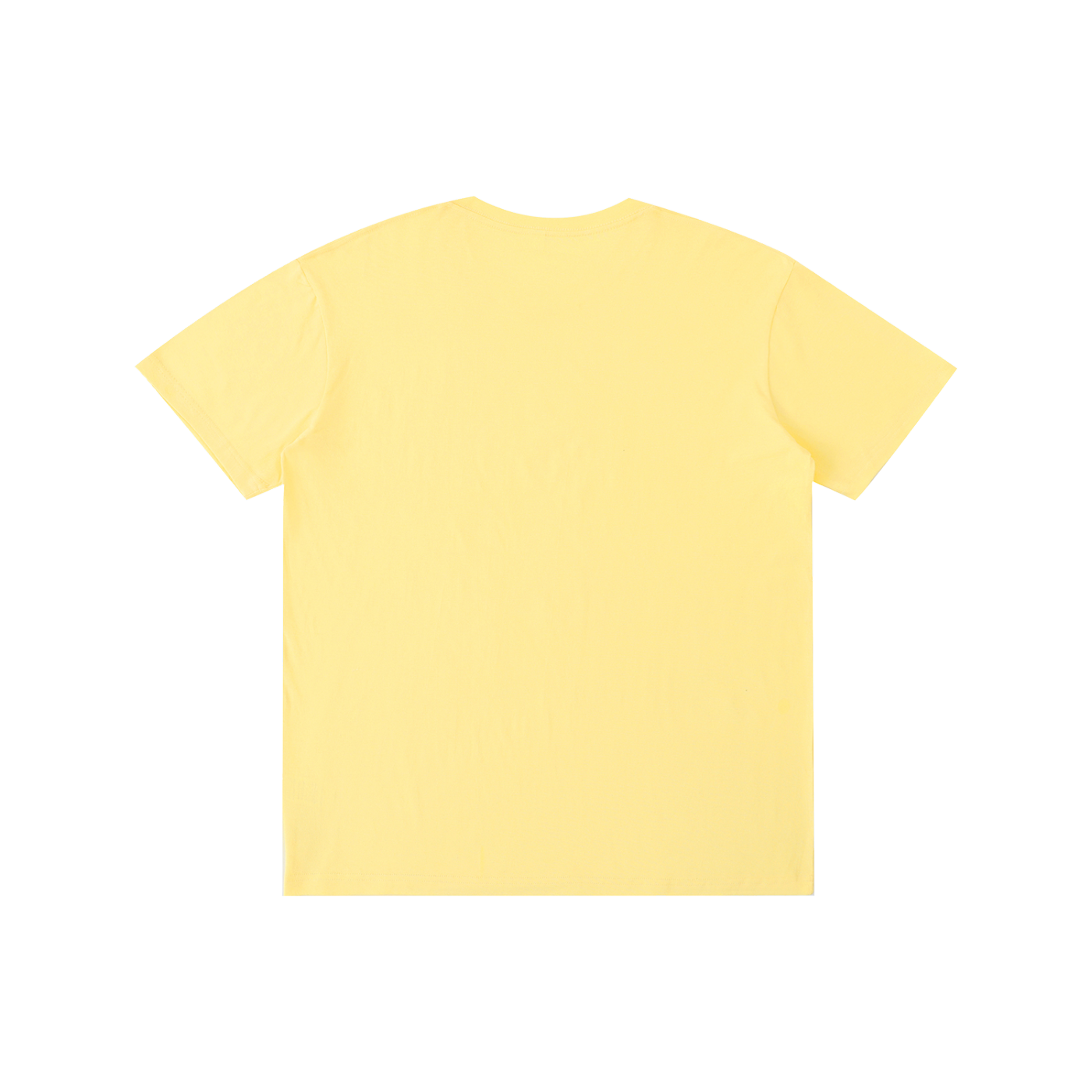 Dos uni du t-shirt humour I Love Beaches jaune, coupe unisexe 100 % coton