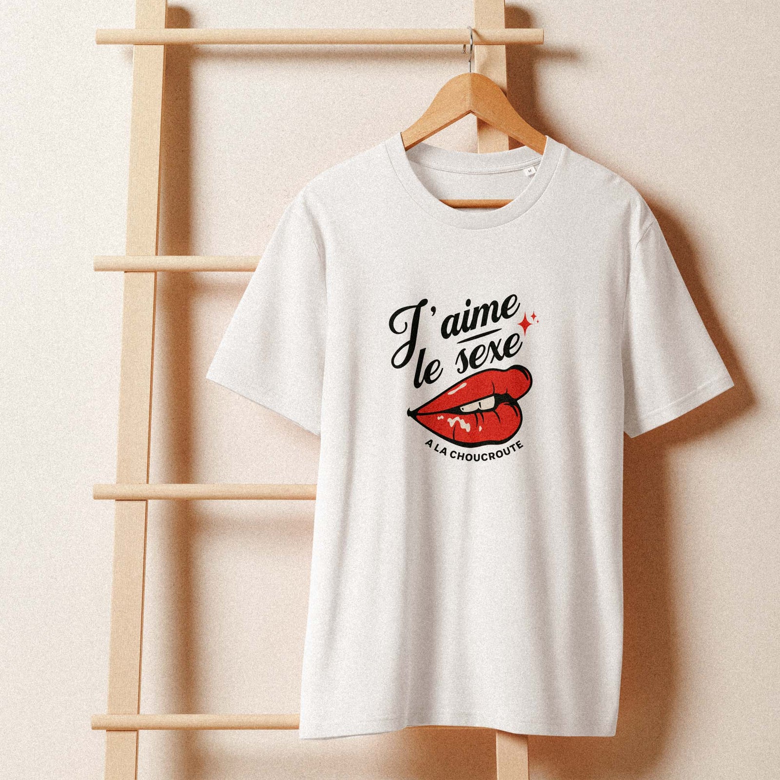 t-shirt j'aime le sexe al choucroute