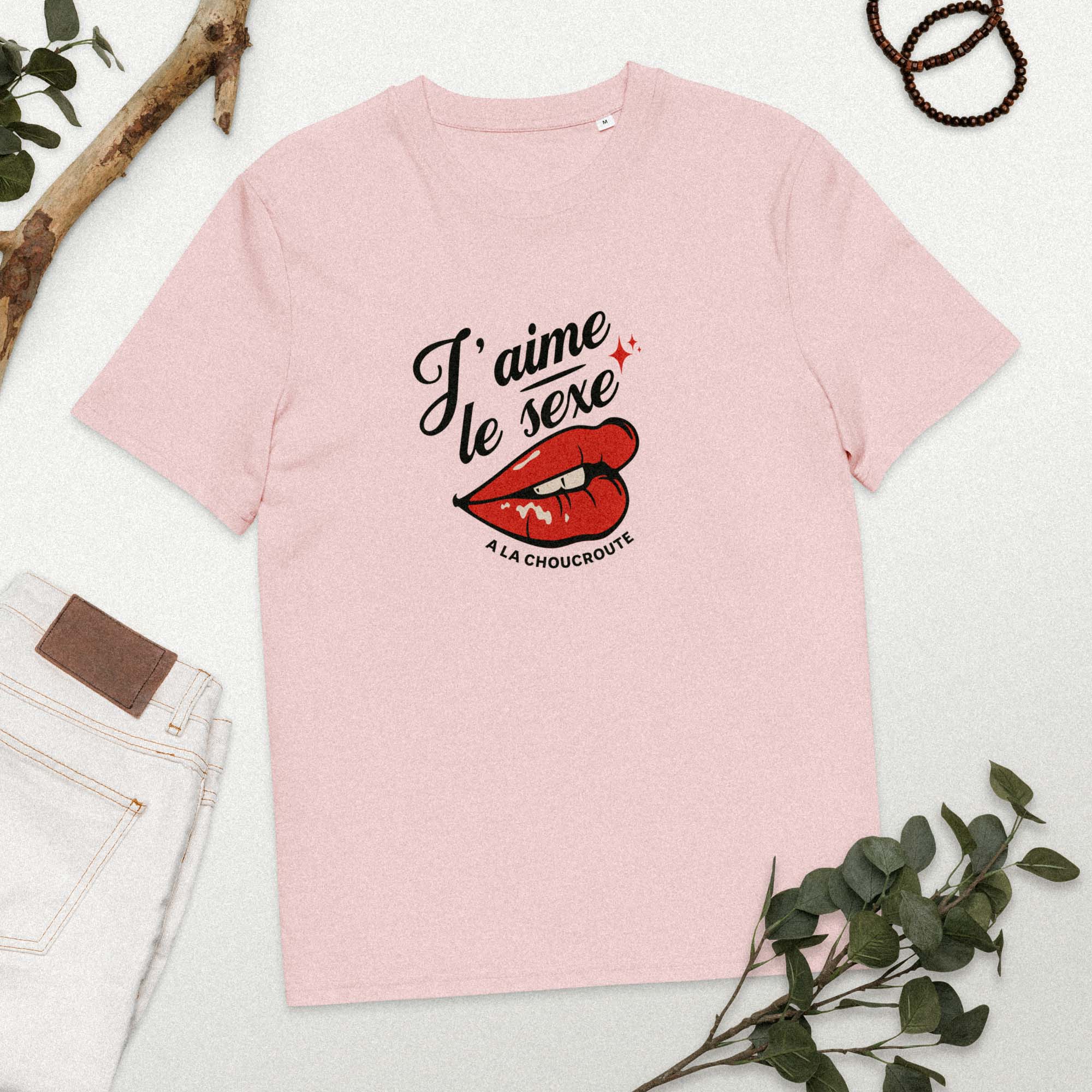 t-shirt graphique j'aime le sexe choucroute