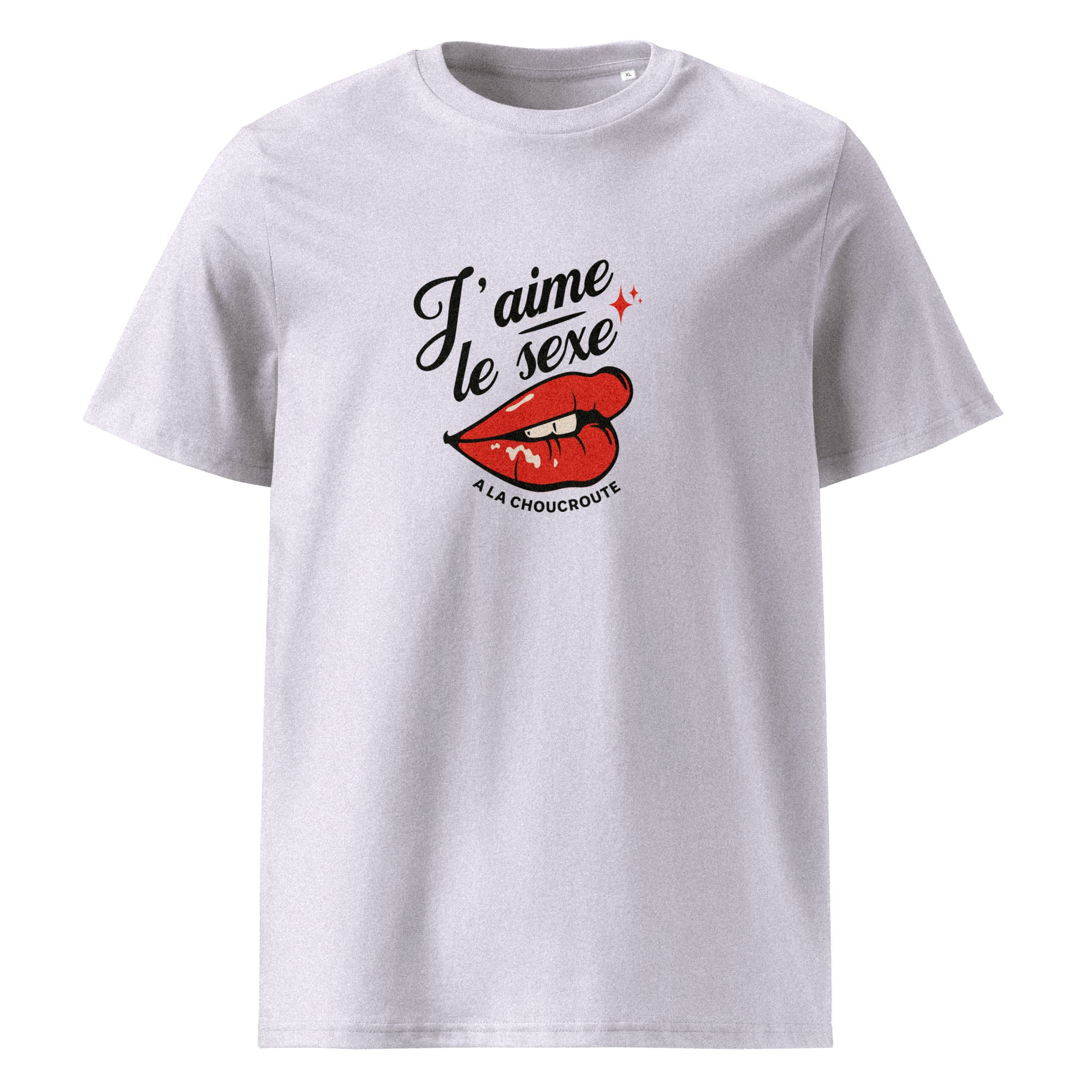 t-shirt avec motif sexe choucroute