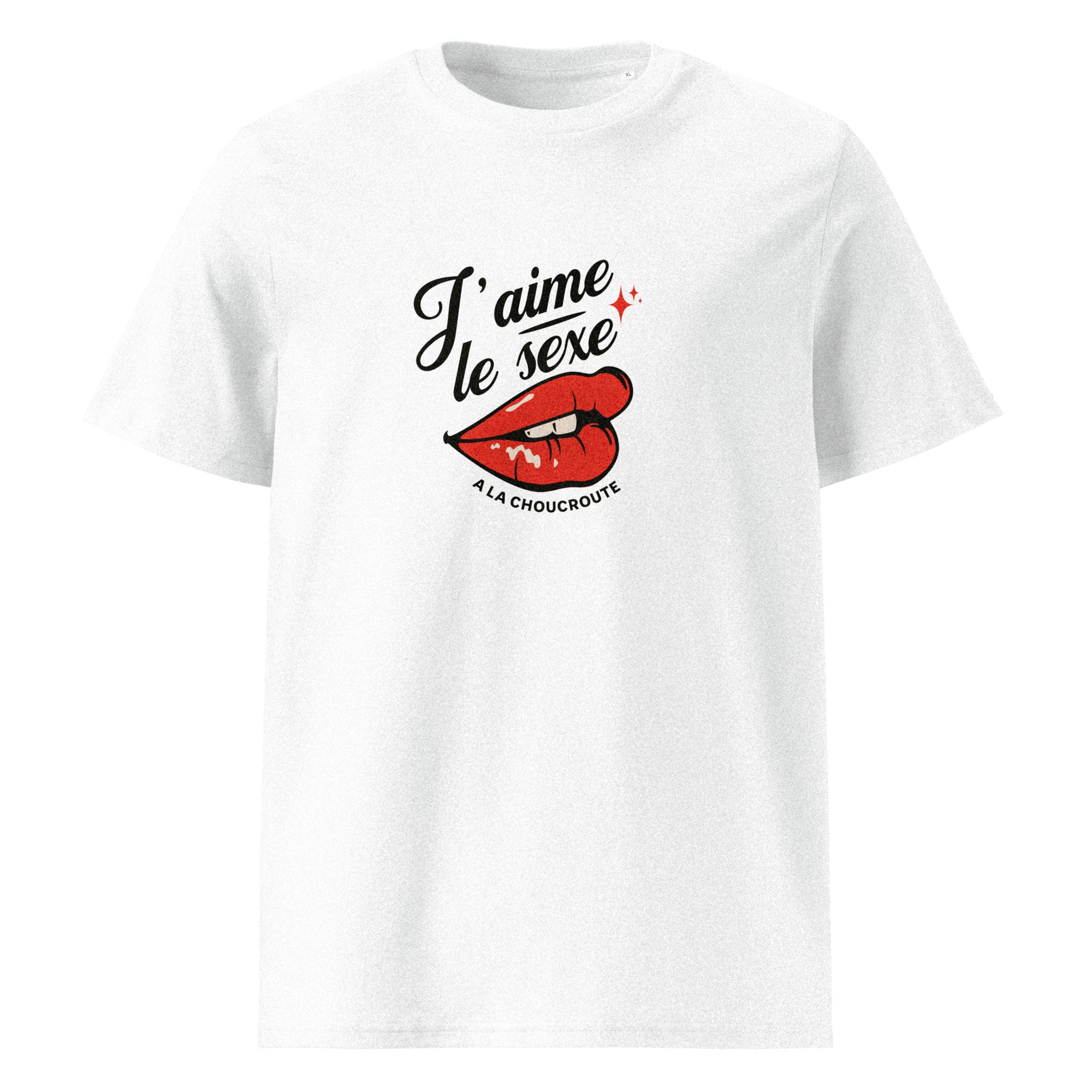 t-shirt pour femmes j'aime le sexe choucroute