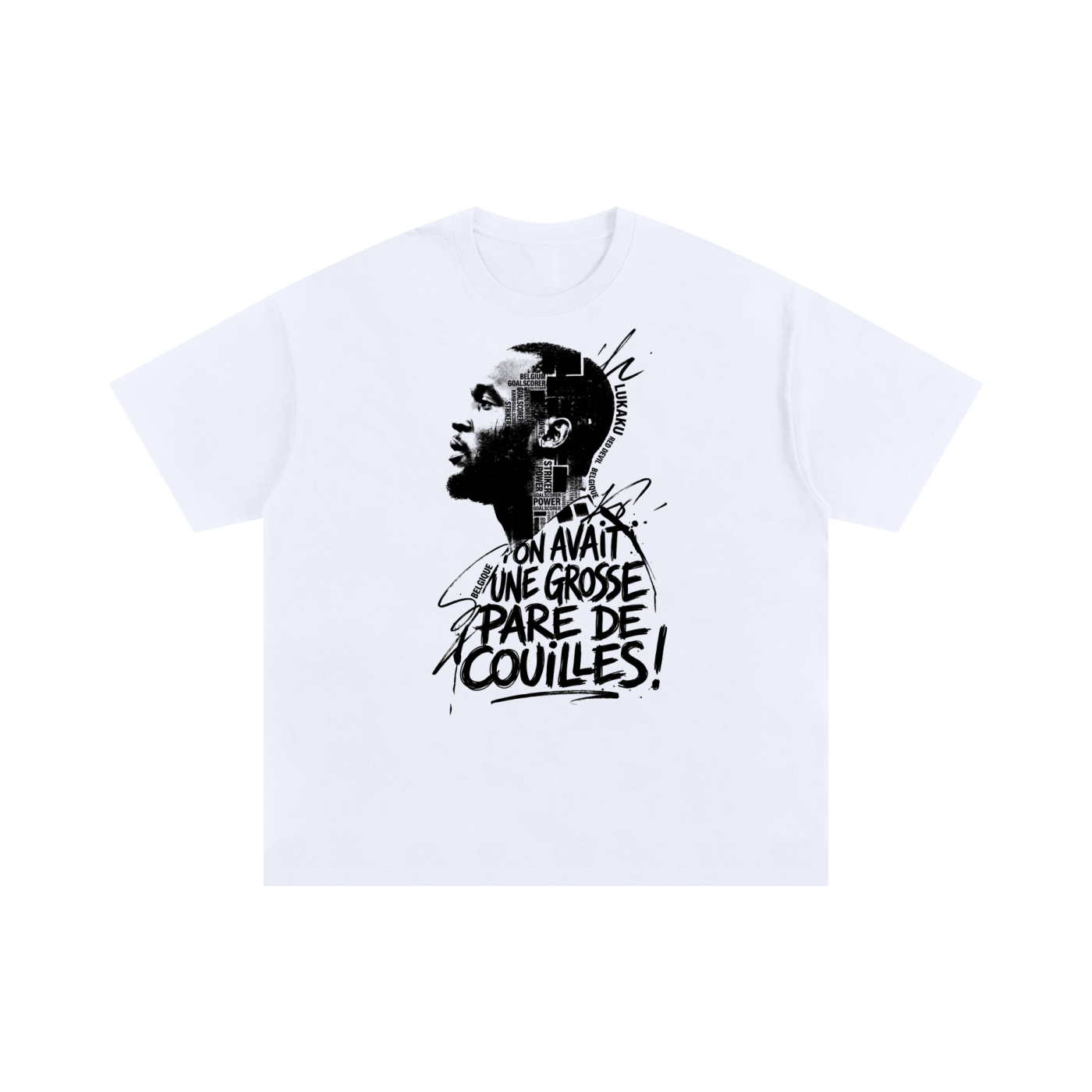 T-shirt Lukaku Diables Rouges - citation On avait une grosse paire de couilles - Coupe du Monde 2026