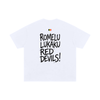 T-shirt Lukaku Red Devils vue de dos - drapeau belge - Diables Rouges Coupe du Monde 2026