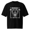 t-shirt noir oversize pour entrainement musculation
