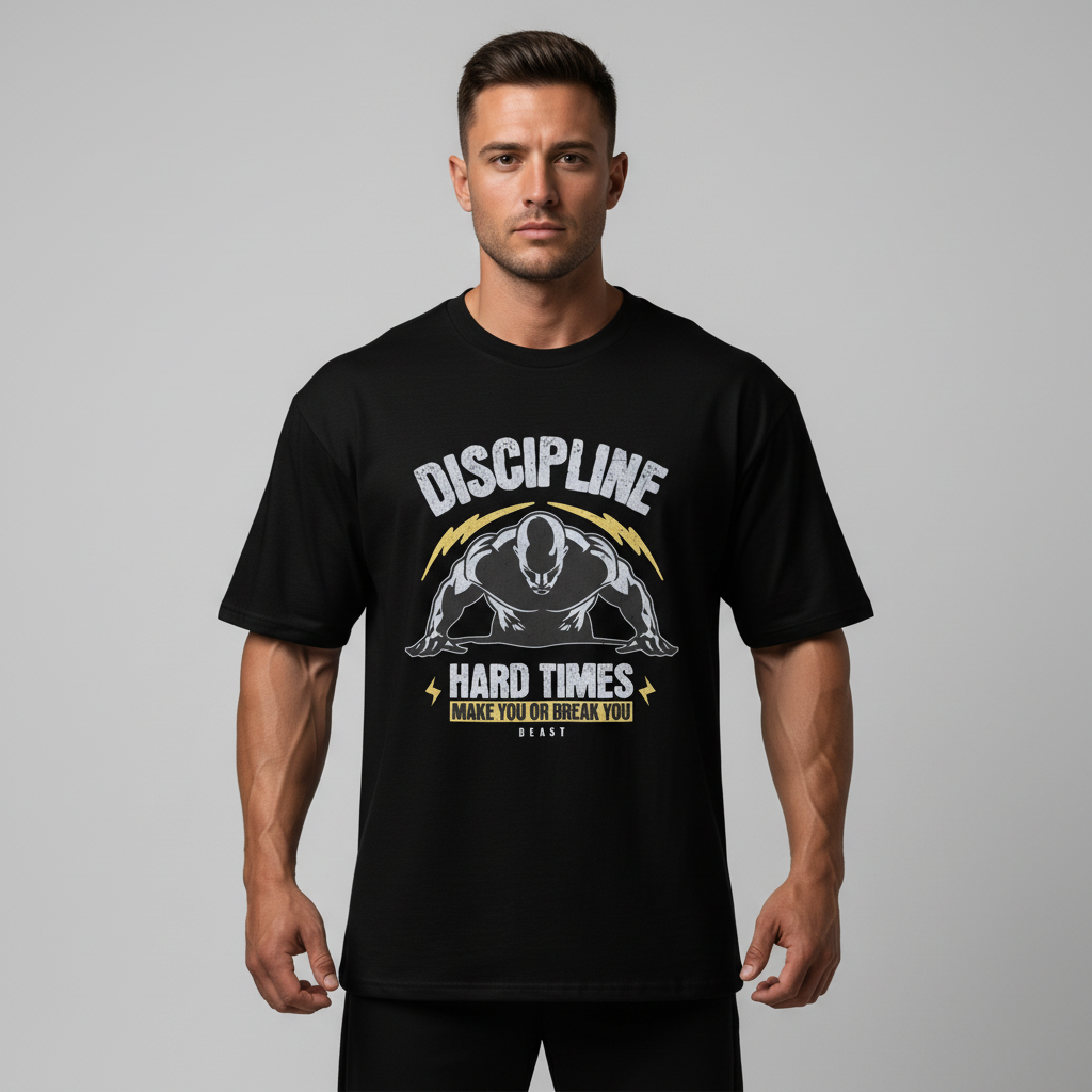 T-Shirt musculation et bodybuilding motivation - Discipline