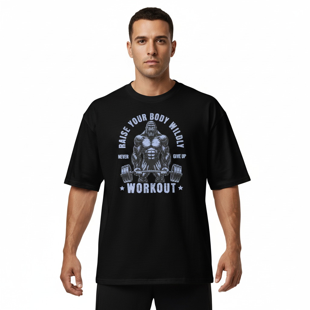 T-Shirt musculation et bodybuilding motivation - Raise your body wildly