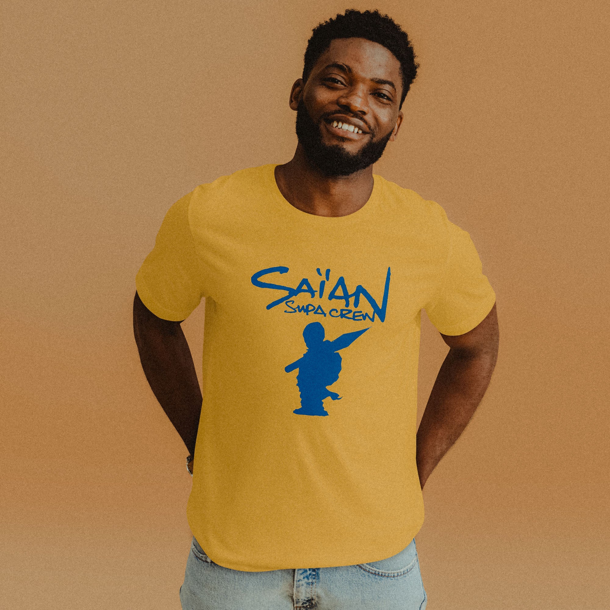 teeshirt saian supa crew jaune 