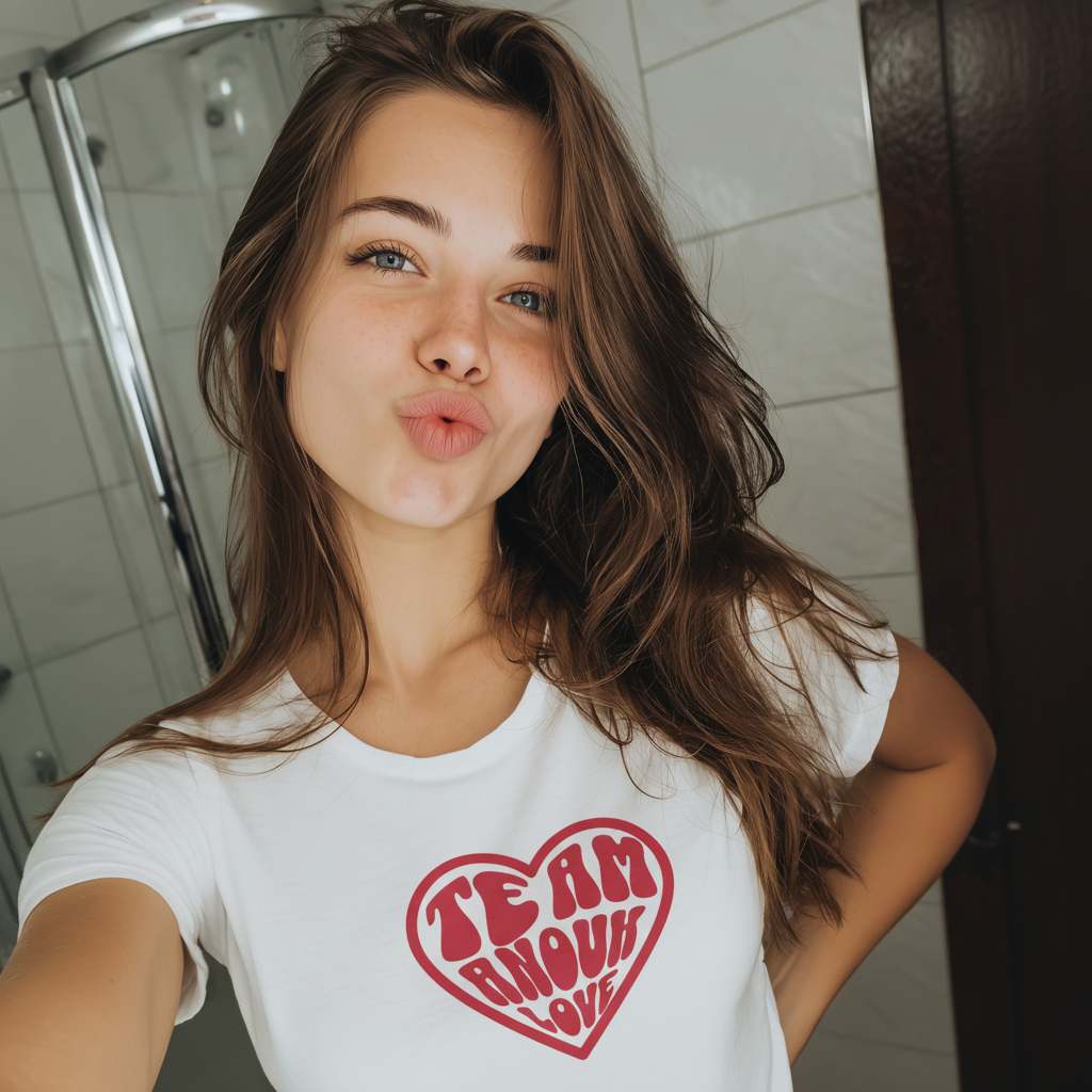 T-shirt adulte en coton biologique - Star Academy " Team Anouk"