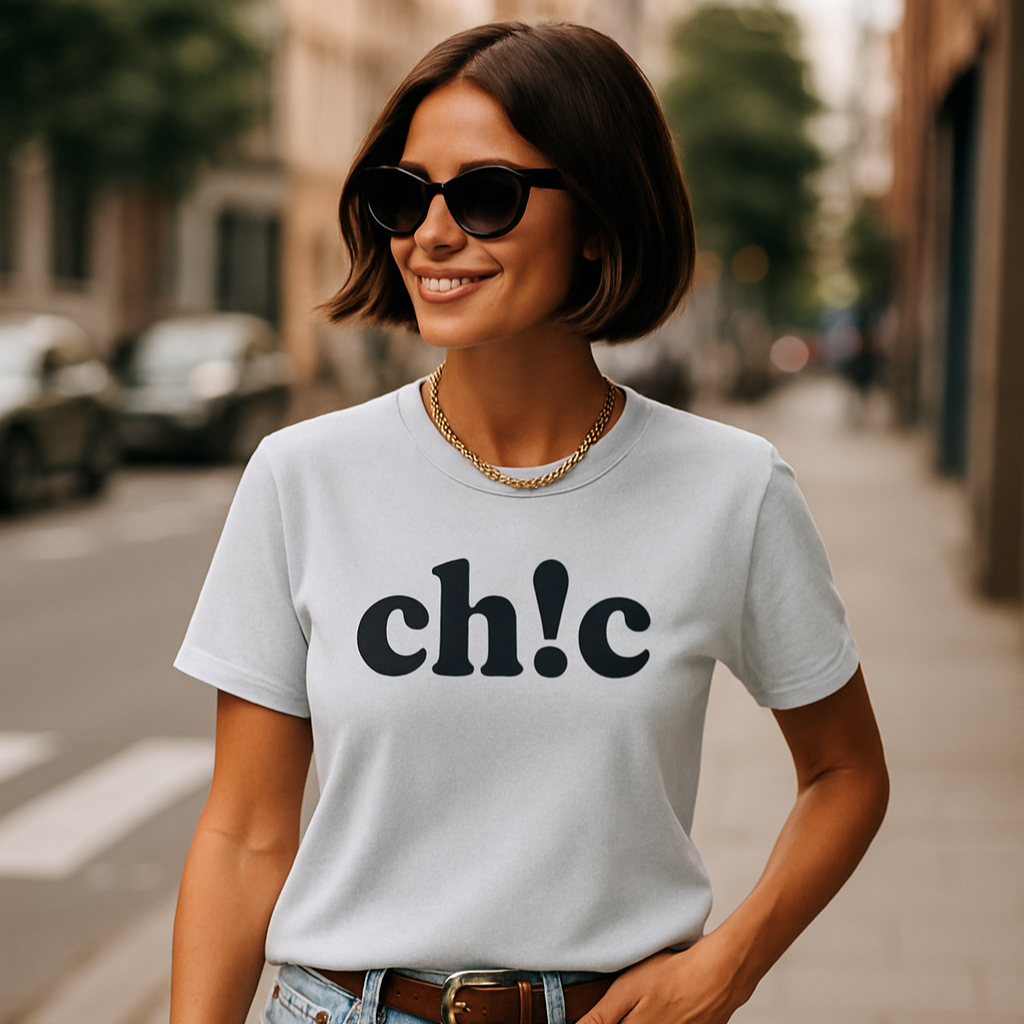 t-shirt femme chic col rond délavé à l'acide
