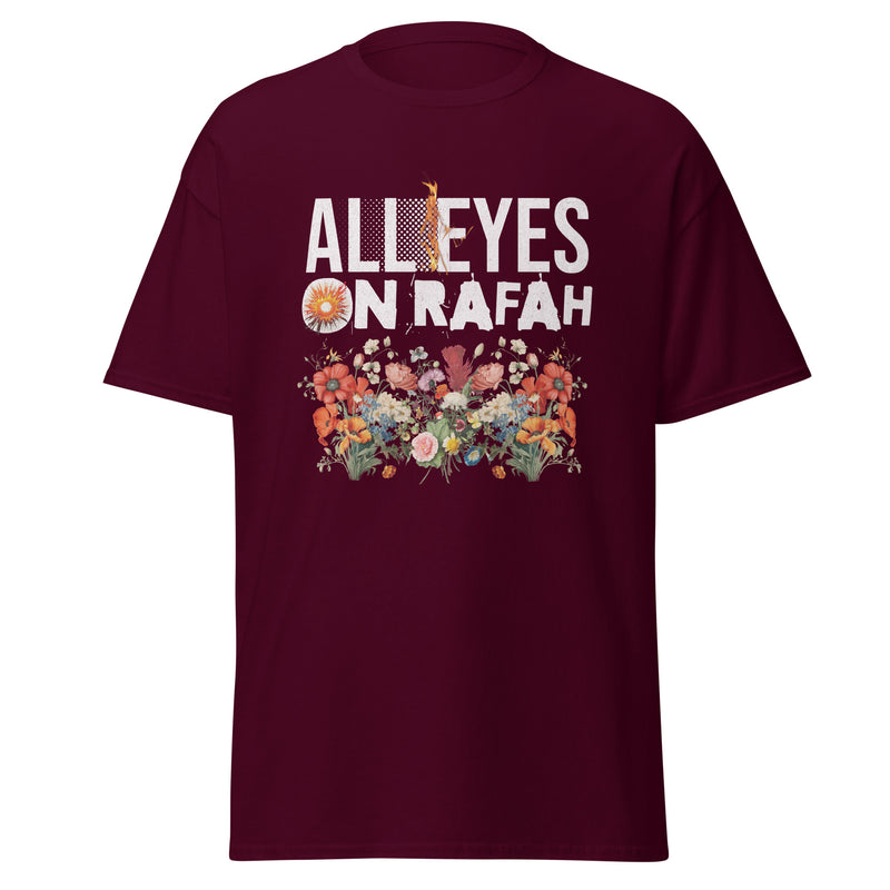 t-shirt bordeaux Palestine All eyes on Rafah