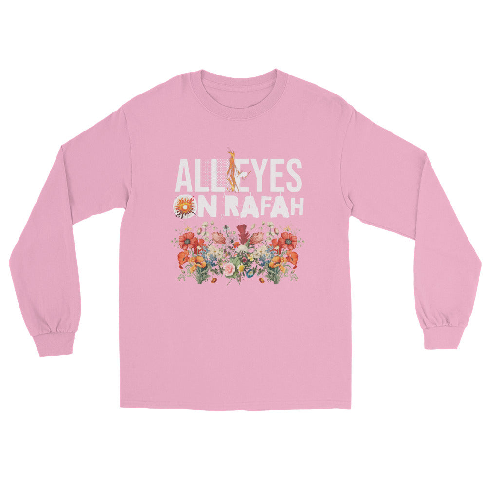 tshirt rose longues manches palestine