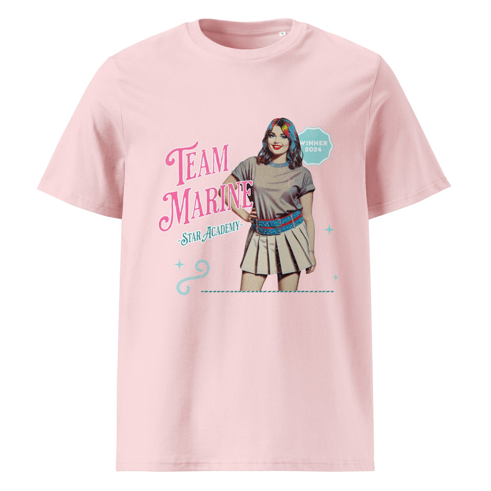 T-shirt femme Star Academy 2024 marine gagnante