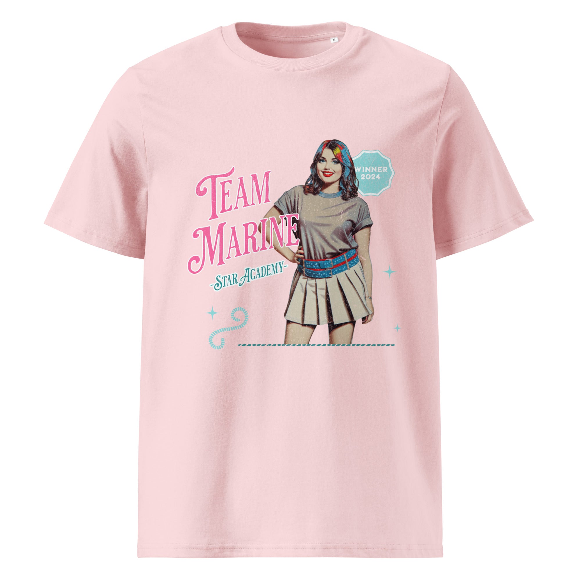 T-shirt femme Star Academy 2024 marine gagnante