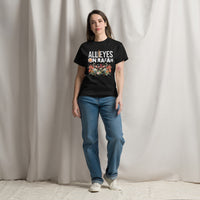 t-shirt noir Palestine All eyes on Rafah