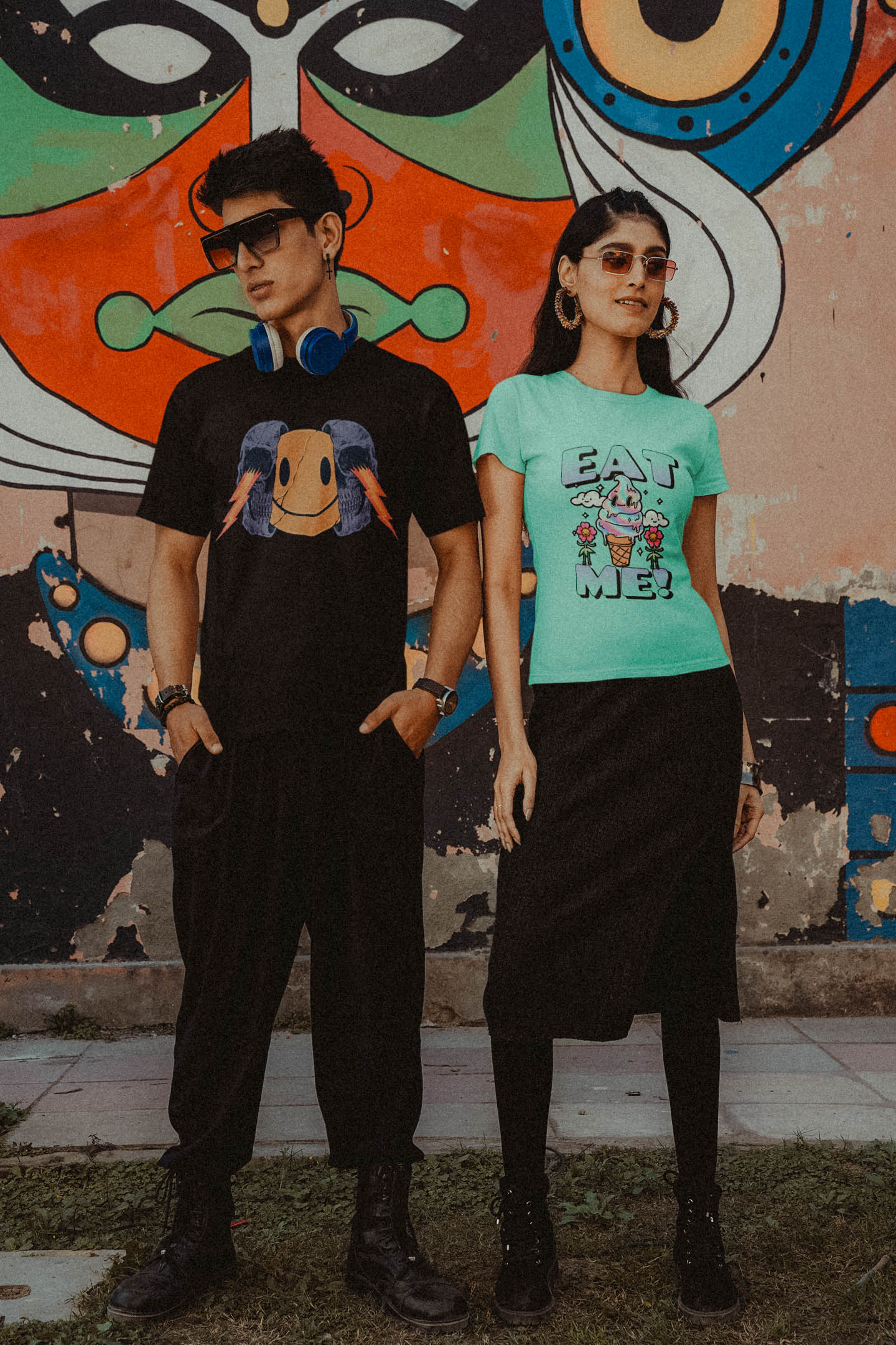 T-shirt femme teinté lourd - EAT ME