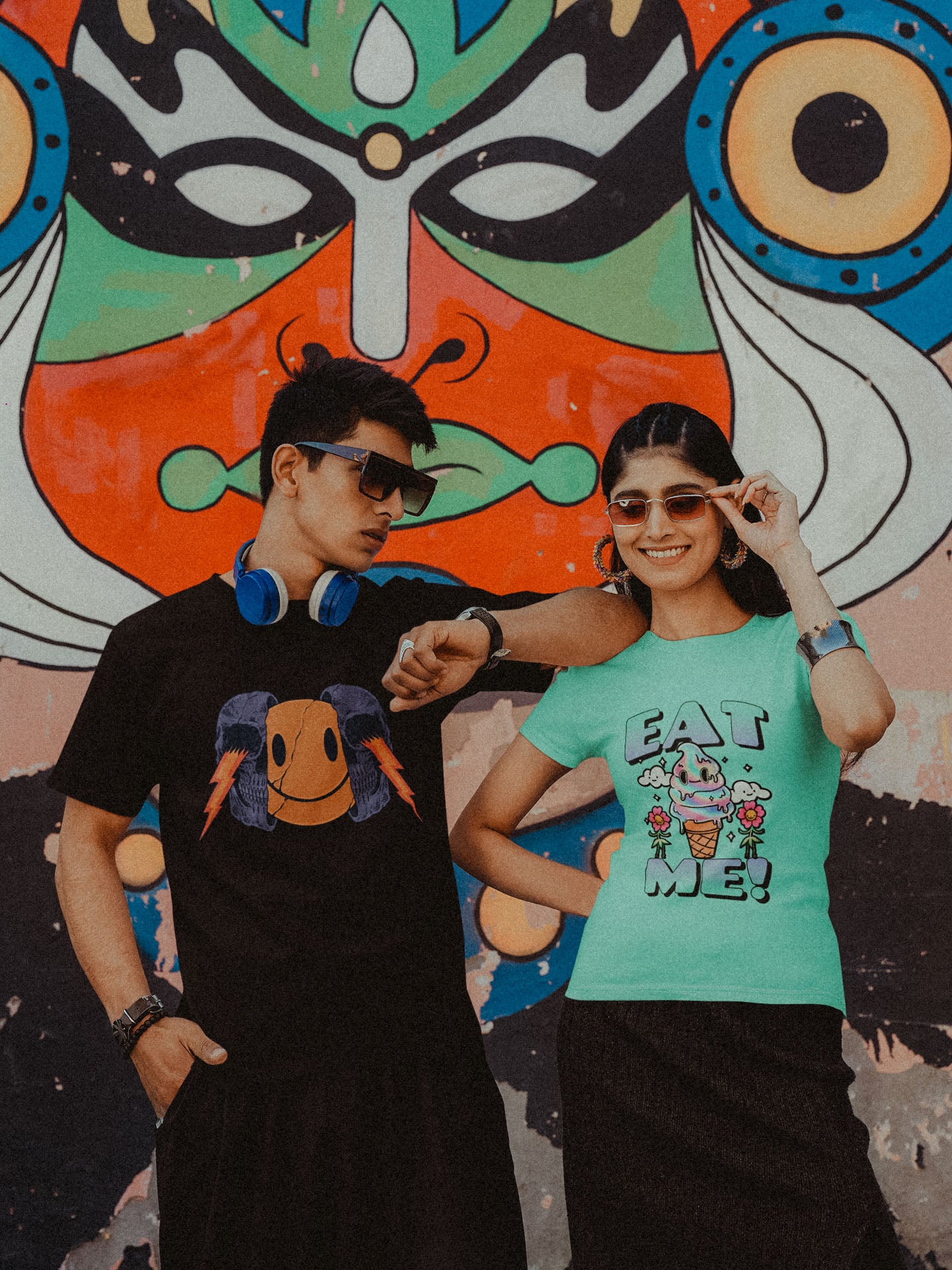 T-shirt femme teinté lourd - EAT ME