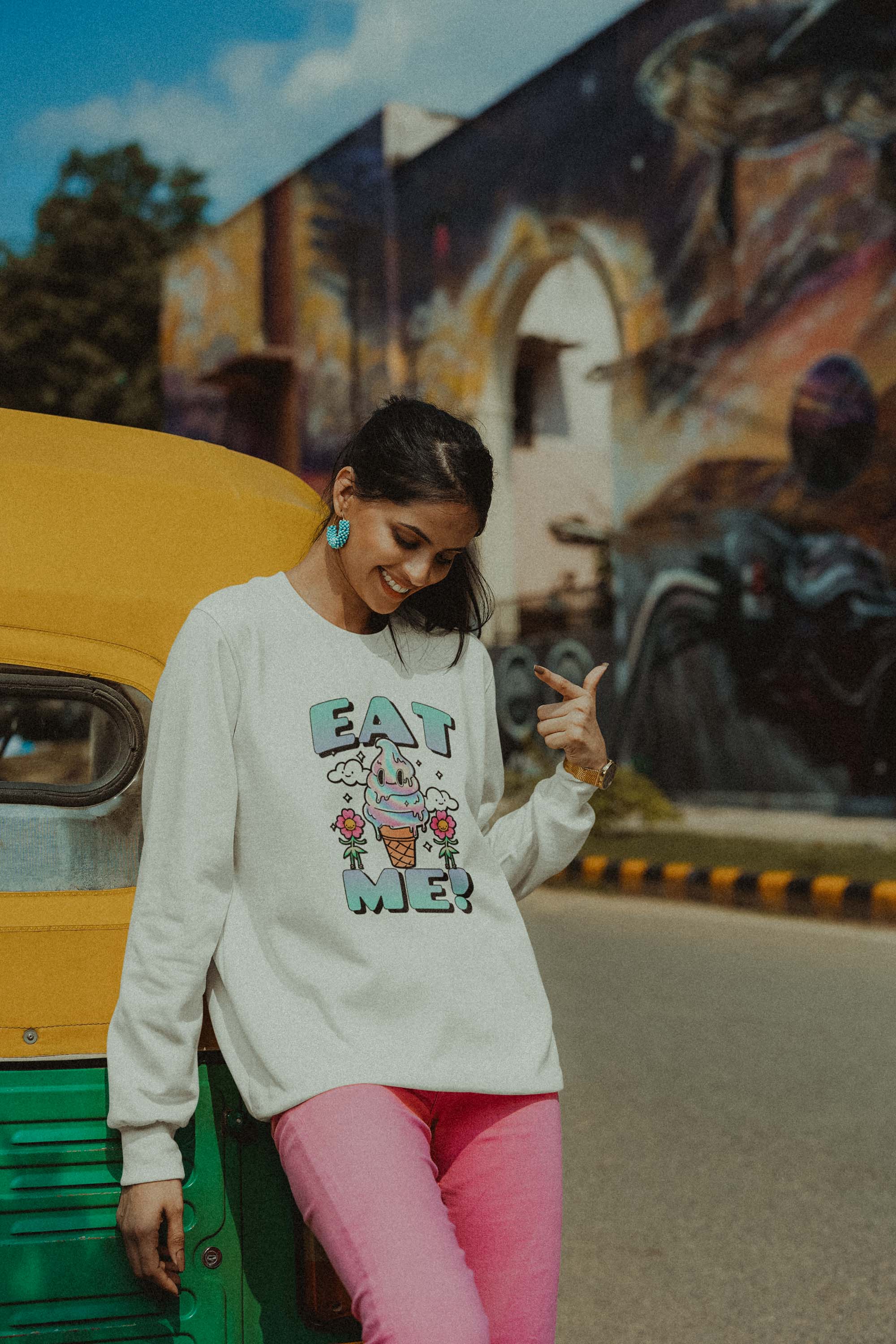 T-shirt femme teinté lourd - EAT ME